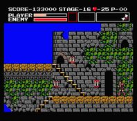 une photo d'Ã©cran de Vampire Killer sur MSX